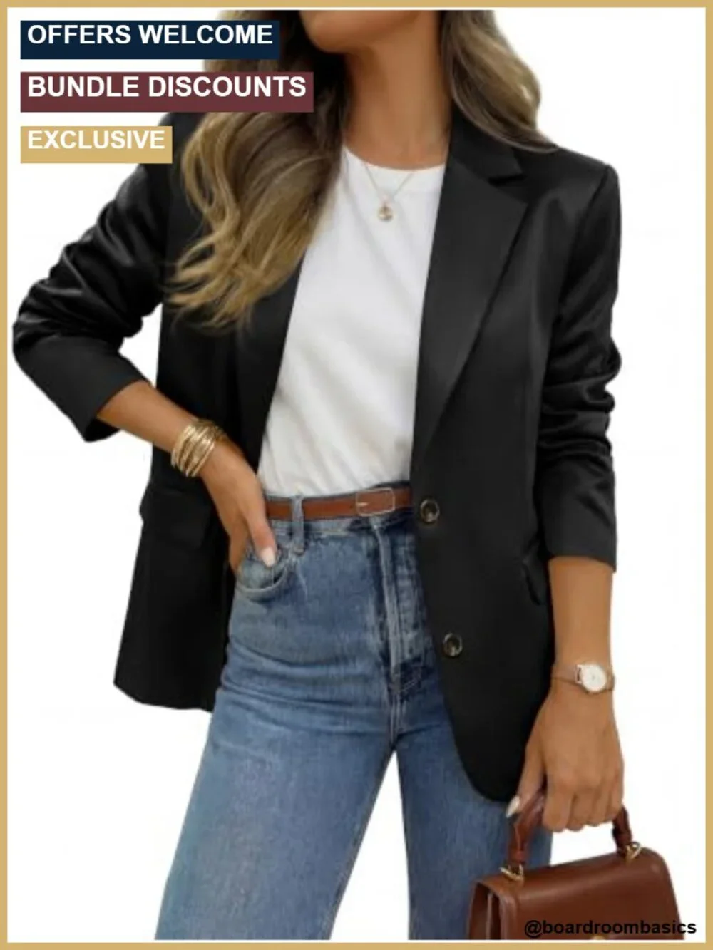 Satin Long Sleeve Blazer Women Lapel Button Front Pockets Work
